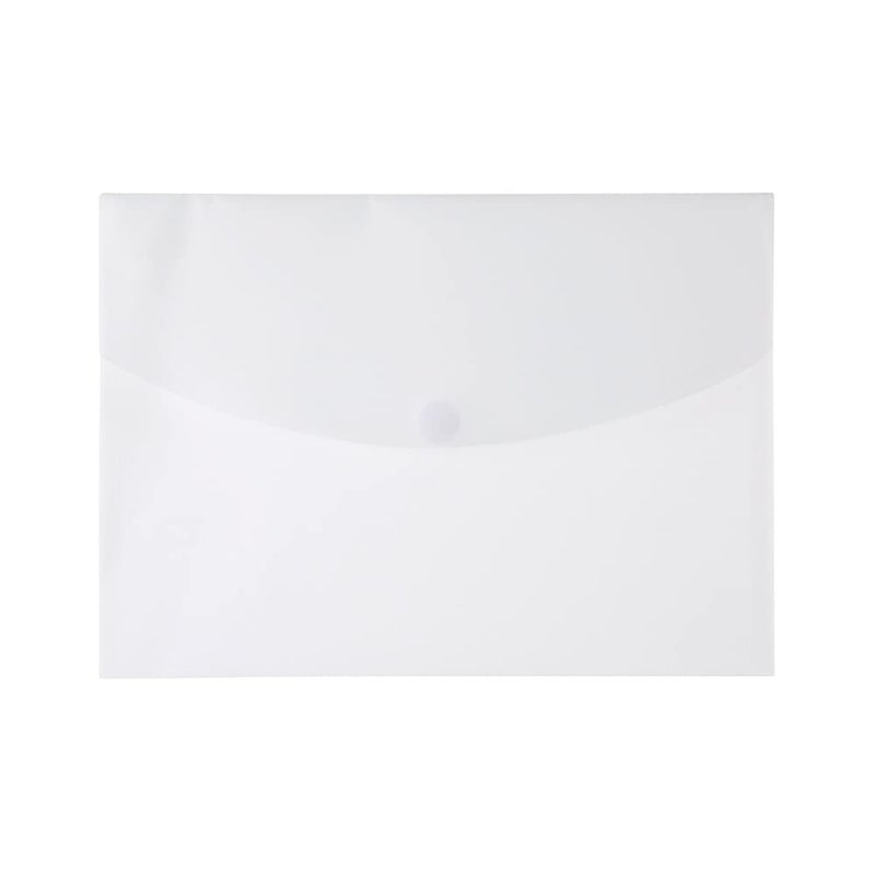 Filexec Poly Envelope, Letter, Side-Load, Hook & Loop Fastener, 3-Hole Punched, Clear (Pack of 12) (50086-17223) - Image 1